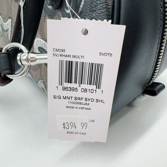 Coach X Mint + Serf Sydney Satchel In Signature Canvas CM095 NWT Org $398 - Picture 9 of 12